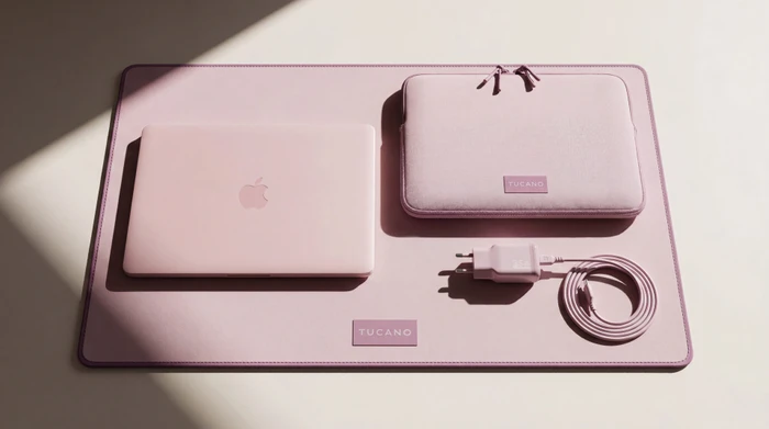 Tucano One Desk Pad für MacBook Neo, 550x350mm, Blush rosa