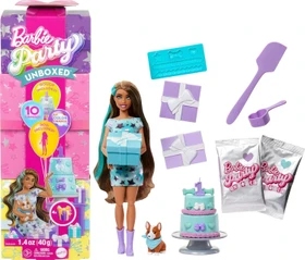 Mattel Barbie - Party Unboxed Haustier-Geburtstagsserie