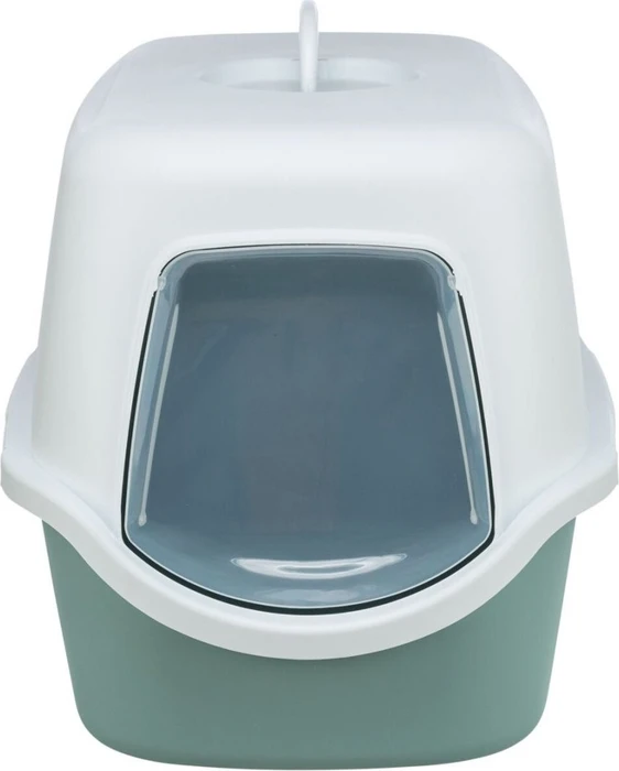 Trixie Katzentoilette Vico, mit Haube, salbei/weiß