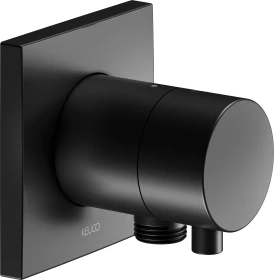 Keuco IXMO 59541 Comfort Absperrventil mit Schlauchanschluss eckig schwarz matt