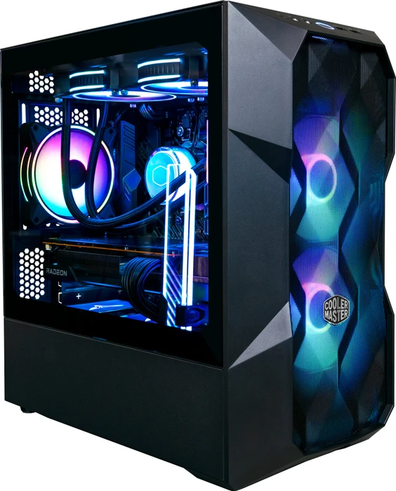 Cooler Master MasterBox TD300 Mesh, schwarz, Glasfenster
