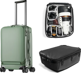 Peak Design Roller Pro Creator Bundle Carry-On + Camera Cube XL Sage