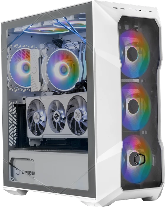 Cooler Master MasterBox TD500 Mesh V2, weiß, Glasfenster