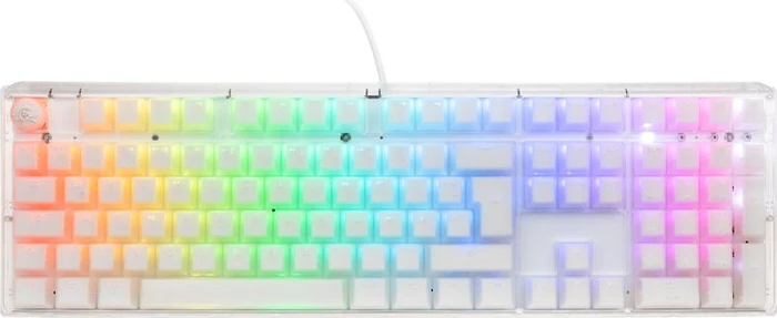 Ducky One 3, Aura White, LEDs RGB, MX SPEED RGB Silver, USB, DE