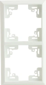 uniTEC VALENCIA Serie 801 Abdeckrahmen 2-fach, alpinweiß