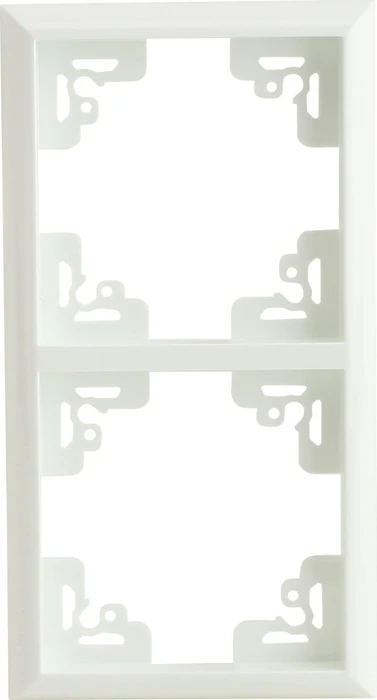 uniTEC VALENCIA Serie 801 Abdeckrahmen 2-fach, alpinweiß