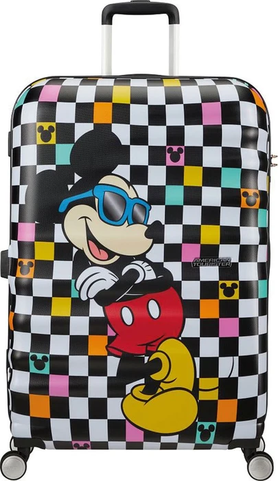 American Tourister Wavebreaker Disney Spinner 77cm Mickey check