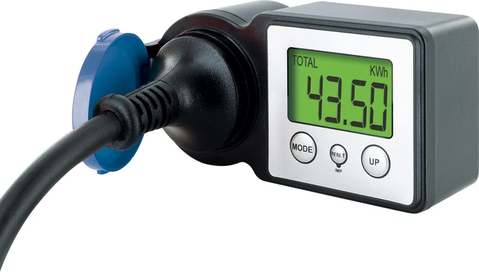 Schwaiger Energiekosten-/Einspeisemessgerät Outdoor beleuchtet, Strom-/Energiemesser