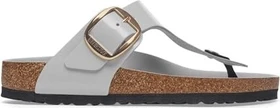 Birkenstock Gizeh Big Buckle Naturleder Lack high shine stone coin (Damen)