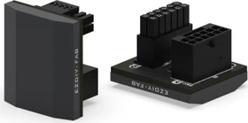 EZDIY-FAB 12VHPWR Winkeladapter 180°, Slim, Variante STD, Sense-Pins an der Oberseite, schwarz