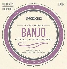 D'Addario 5-String Banjo Nickel Light Plus