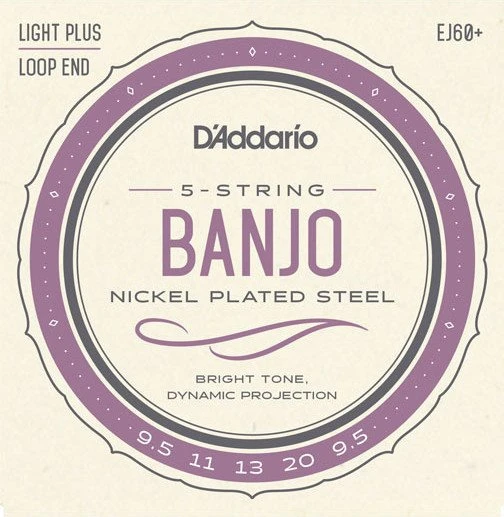 D'Addario 5-String Banjo Nickel Light Plus