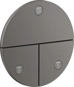 Hansgrohe Axor ShowerSelect ID rund Kontrollfeld Ventil für 3 Verbraucher brushed black chrome