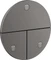 Hansgrohe Axor ShowerSelect ID rund Kontrollfeld Ventil für 3 Verbraucher brushed black chrome Vorschaubild