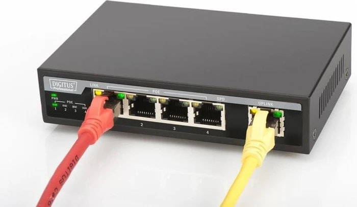 Digitus Professional DN-953 Desktop Switch, 5x RJ-45, 62W PoE+