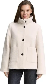 Tom Tailor Jacquard Stehkragen Jacke structure beige melange (Damen)