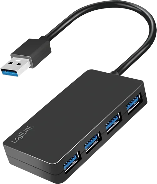 LogiLink 4-Port Hub, 4x USB-A 3.0, USB-C 3.0 [Stecker]