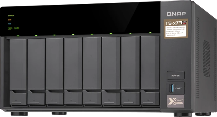 QNAP Turbo Station TS-873-16G 10TB, 16GB RAM, 4x RJ-45 1000Base-T, 4x USB-A 3.0