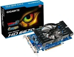 GIGABYTE Radeon HD 6670, 1GB DDR3, VGA, DVI, HDMI