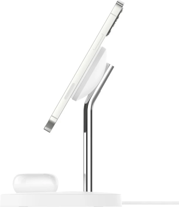 Belkin BoostCharge Pro 2-in-1 Wireless Charger Stand mit MagSafe weiß