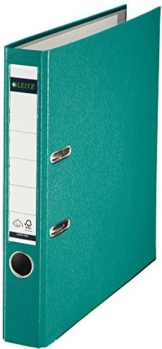 Leitz Qualitäts Ordner 2-Ring 180° Plastik, 50mm, A4, türkis, 20er-Pack