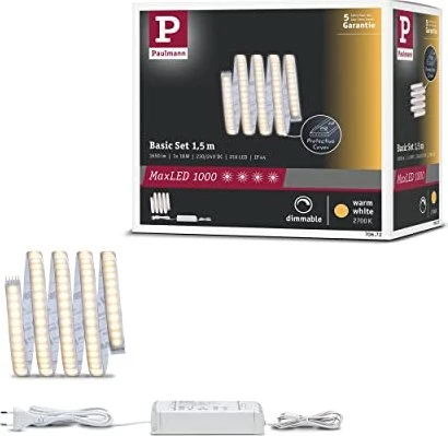 Paulmann MaxLED 1000 Basisset LED-Streifen warmweiß beschichtet 1.5m
