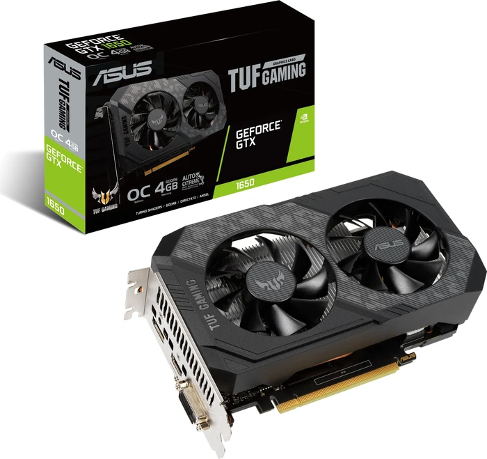 ASUS TUF Gaming GeForce GTX 1650 OC P, TUF-GTX1650-O4GD6-P-GAMING, 4GB GDDR6, DVI, HDMI, DP