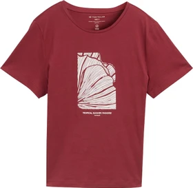 Tom Tailor Print T-Shirt kurzarm burnt russet (Damen)