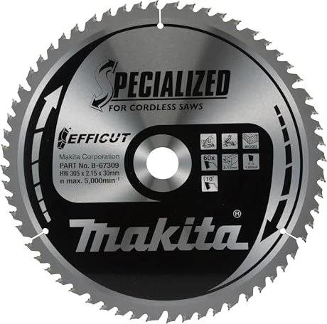 Makita Specialized Efficut Kreissägeblatt 60Z, 305x1.65x30mm, 1 Stück