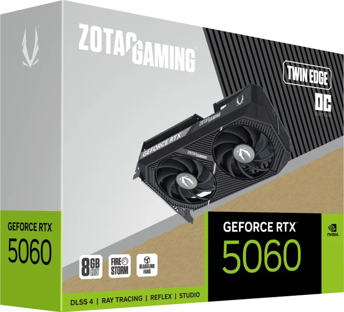Zotac Gaming GeForce RTX 5060 Twin Edge, 8GB GDDR7, HDMI, 3x DP