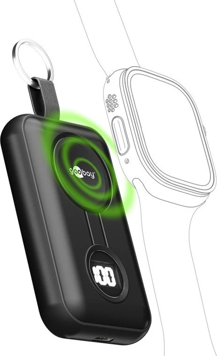 Wentronic Goobay Wireless Powerbank Apple Watch 2500mAh schwarz