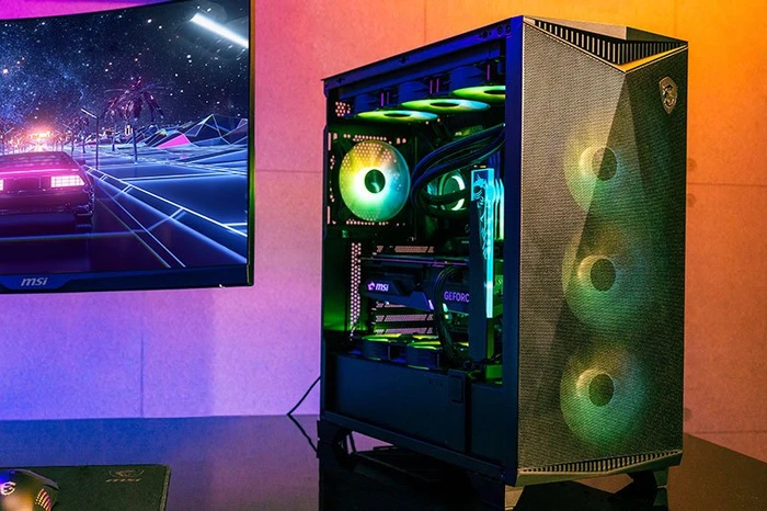 MSI MPG Gungnir 300R Airflow, schwarz, Glasfenster