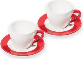 Gmundner Keramik Variation Espressotassen-Set für 2 rubinrot, 4-tlg.