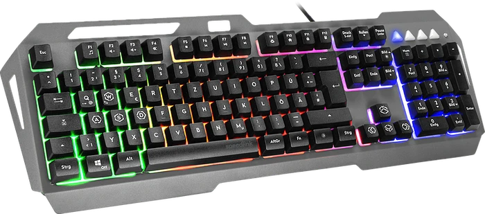 Speedlink Lunera Metal Rainbow Keyboard, schwarz, USB, DE