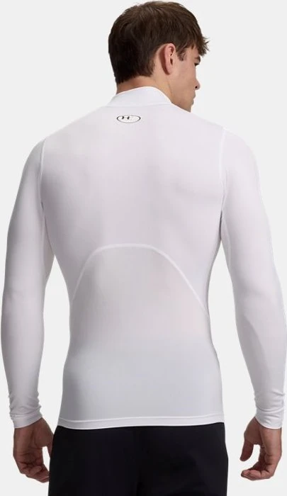 Under Armour HeatGear Armour Kompressionsshirt langarm weiß/schwarz (Herren)