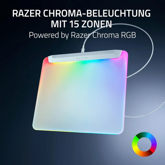 Razer Firefly V2 Pro - Fully Illuminated RGB Gaming Mouse Mat, weiß
