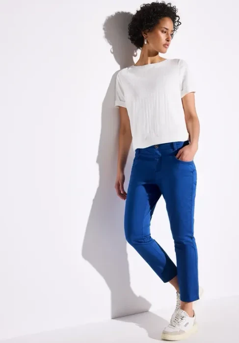 Street One 7/8-Satin Hose dodger blue (Damen)