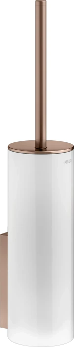 Keuco Edition 400 Toilettenbürstengarnitur mit Deckel rotgold gebürstet