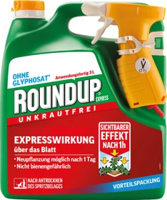 Evergreen Garden Care Roundup AC Unkrautfrei mit Expresswirkung anwendungsfertig Kanister, 3l