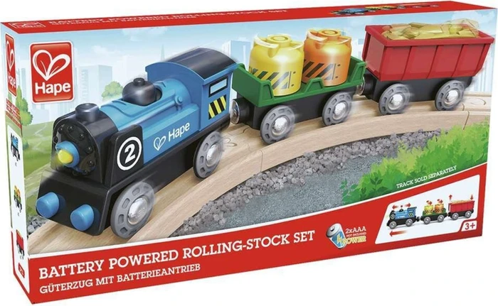 Hape Güterzug mit Batterieantrieb (E3720)