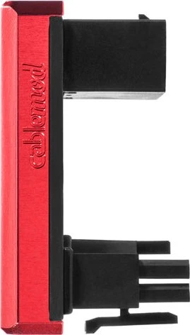 CableMod 12VHPWR Winkeladapter 180 Grad, Variante B, Sense-Pins an der Oberseite, rot