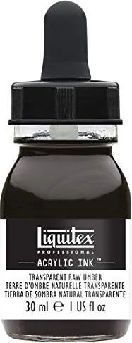 Liquitex Professional Acrylic Ink transparent raw umber, 30ml