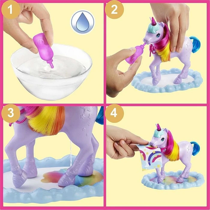 Mattel Barbie - Dreamtopia Dreamtopia Playset with Barbie, Pet Unicorn & Color Change Potty