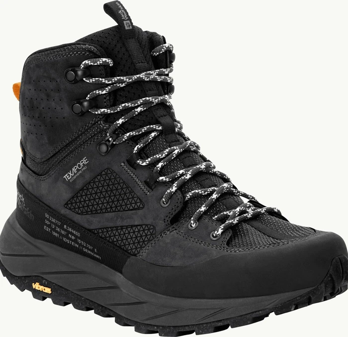 Jack Wolfskin Terraquest Texapore Mid schwarz (Herren)