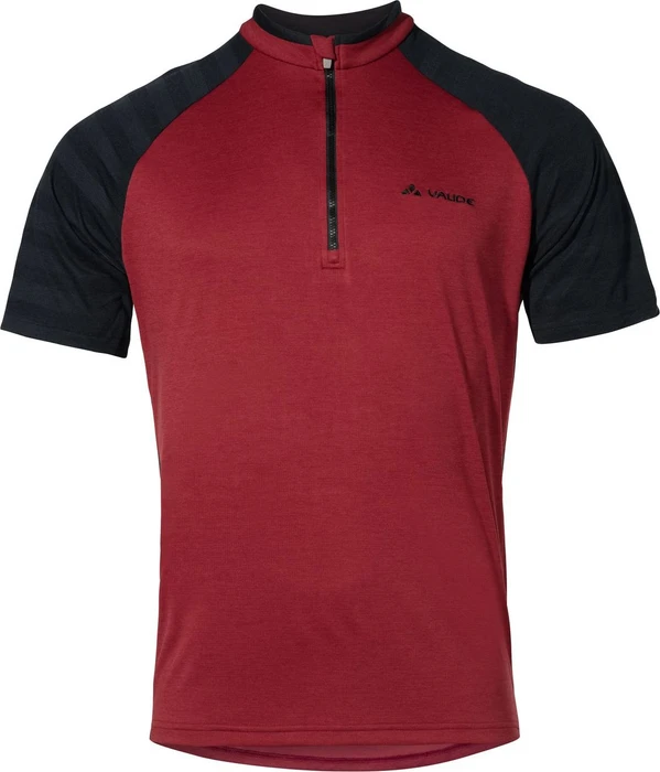Vaude Tamaro III Trikot kurzarm black/carmine (Herren)
