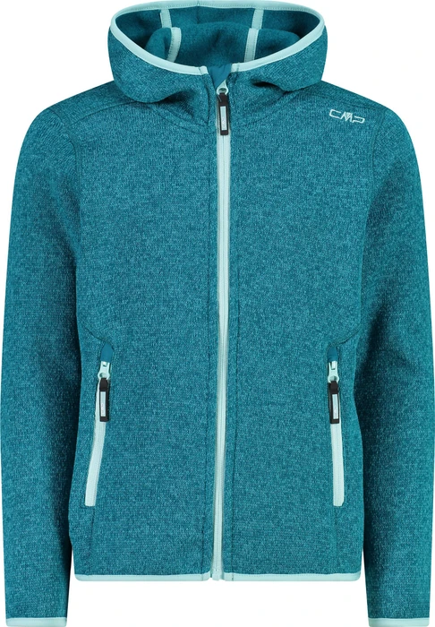 CMP Knit-Tech Meliert Fleece Jacke teal/acqua (Junior)