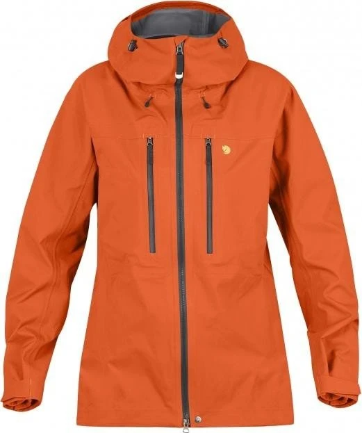 Fjällräven Bergtagen Eco-Shell Funktionsjacke lang hokkaido orange (Damen)