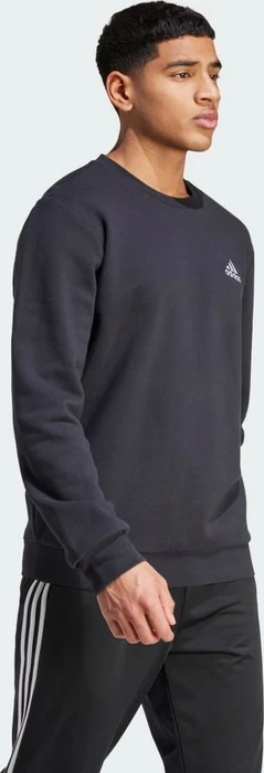 adidas Essentials Fleece Sweatshirt schwarz/weiß (Herren)
