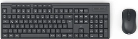 Hama WKM-200 Funktastatur mit Maus, schwarz, USB, DE