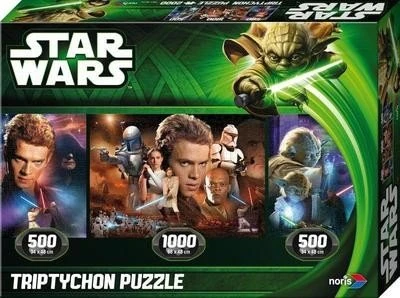 Noris Star Wars Episode 2/3 Tript. Puzzle Jedi (606031150)